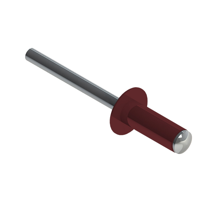Заклёпка вытяжная Daxmer 3,2х8 RAL 3011 (20х1000шт) ал/ст
