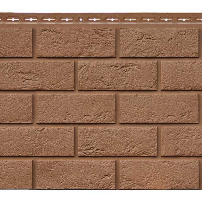 Фасадная панель Grand Line Кирпич состаренный Стандарт Глина